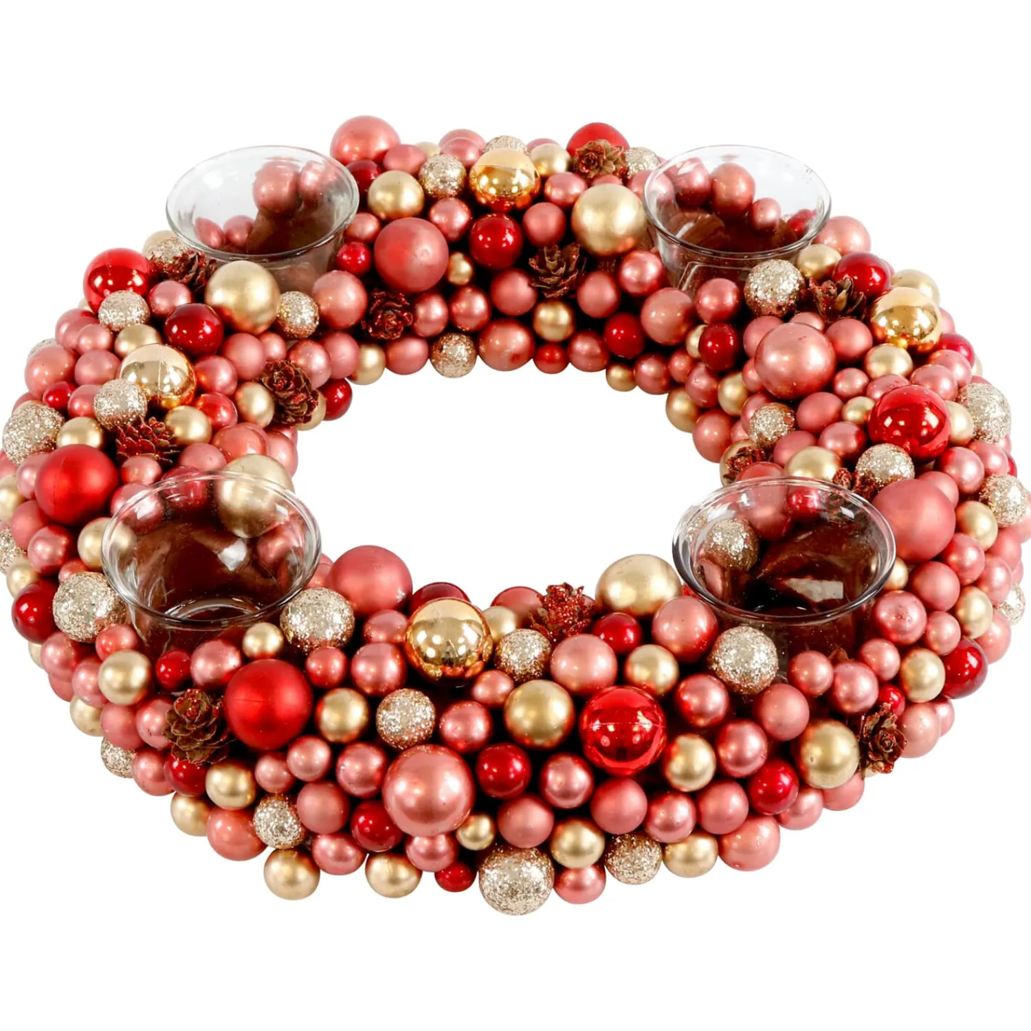 Käthe Wohlfahrt Adventsdeko & Kalender<Adventskranz Aus Kugeln, Rot-Gold