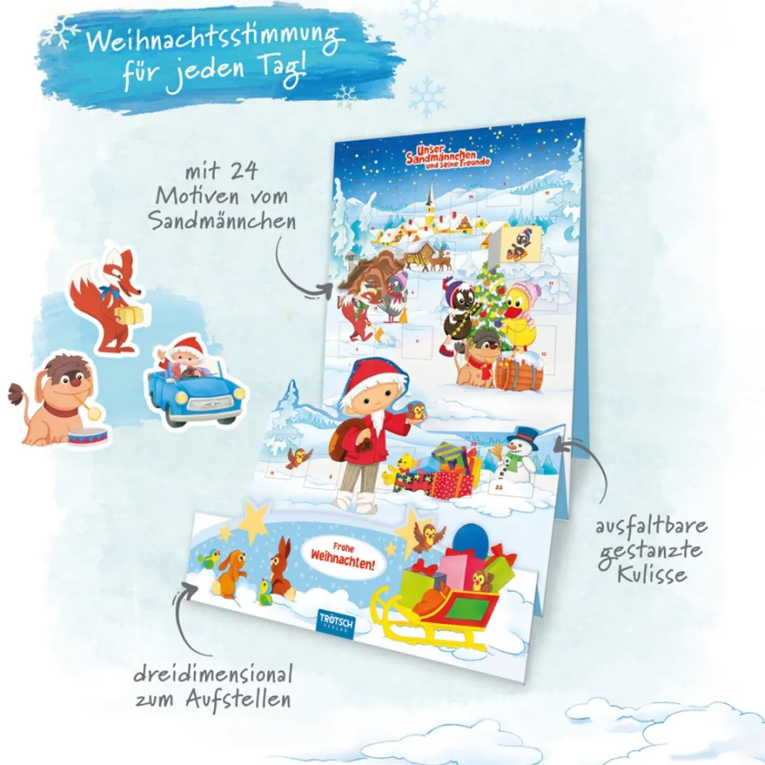 Trötsch Verlag Unser Sandmännchen Und Seine Freunde<Aufstell-Adventskalender "Sandmann"