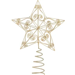 Käthe Wohlfahrt Baumspitzen<Baumspitze Filigraner Stern, Gold