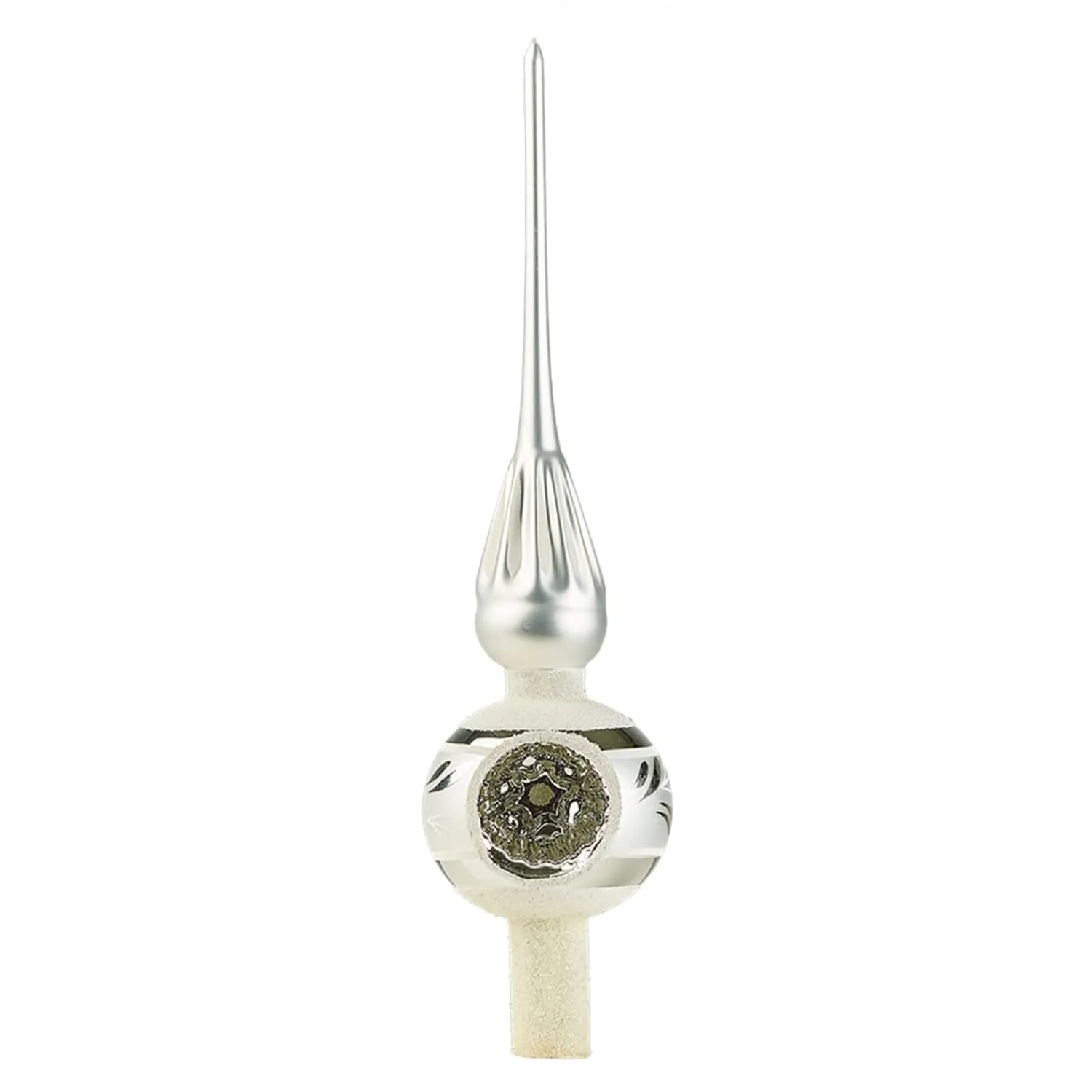 Käthe Wohlfahrt Baumspitzen<Baumspitze Silber Mit Silbernem Reflex-Stern
