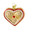 Poesie in Glas Bayern Motive<Bayrisches Herz "I Love U"