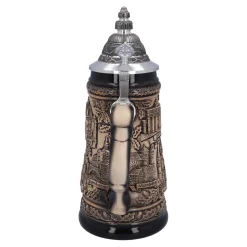 Käthe Wohlfahrt Bierkruge<Bierkrug Mit Zinndeckel "Deutschland", Natur, 0,5L