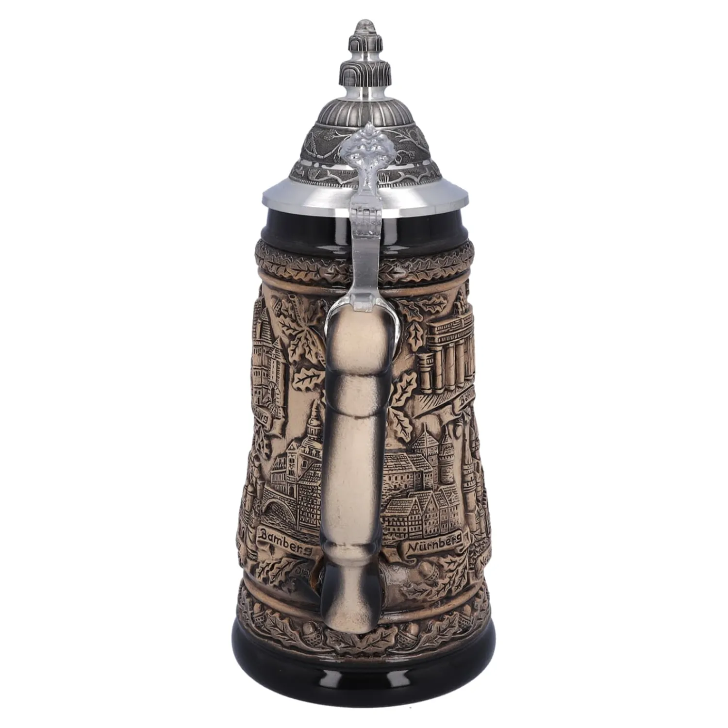 Käthe Wohlfahrt Bierkruge<Bierkrug Mit Zinndeckel "Deutschland", Natur, 0,5L