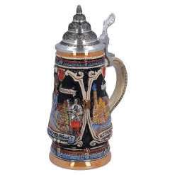 Käthe Wohlfahrt Bierkruge<Bierkrug Mit Zinndeckel "Rothenburg Mit Ritter", 0,25 L