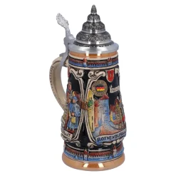Käthe Wohlfahrt Bierkruge<Bierkrug Mit Zinndeckel "Rothenburg Mit Ritter", 0,25 L