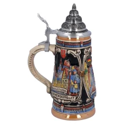 Käthe Wohlfahrt Bierkruge<Bierkrug Mit Zinndeckel "Rothenburg Mit Ritter", 0,25 L