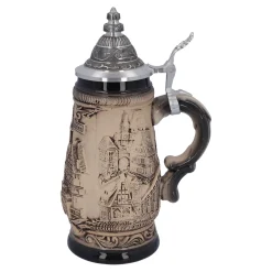 Käthe Wohlfahrt Bierkruge<Bierkrug Mit Zinndeckel "Rothenburg", 0,25 Liter
