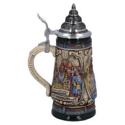 Käthe Wohlfahrt Bierkruge<Bierkrug Mit Zinndeckel "Rothenburg Mit Ritter", 0,25L