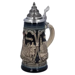 Käthe Wohlfahrt Bierkruge<Bierkrug Mit Zinndeckel "Rothenburg Mit Ritter", 0,25L
