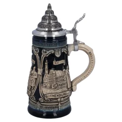 Käthe Wohlfahrt Bierkruge<Bierkrug Mit Zinndeckel "Rothenburg Mit Ritter", 0,25L