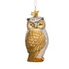 Poesie in Glas Baumschmuck Aus Glas<Eule Gold-Silber