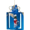 Käthes Original Baumschmuck Aus Holz<Geschenkpackchen Mit Schneemann, Blau