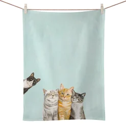 Käthe Wohlfahrt Tischdeko<Geschirrtuch "Katzenfreunde"