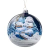 Käthe Wohlfahrt Baumkugeln Und Set-Angebote<Glaskugel Blau Winterlandschaft, 10 Cm