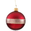 Käthe Wohlfahrt Baumkugeln Und Set-Angebote<Glaskugel Bordeaux Matt/Lack Mit Glitterband, 6Cm
