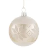Käthe Wohlfahrt Baumkugeln Und Set-Angebote<Glaskugel Creme Mit Weisem Muster, 7 Cm