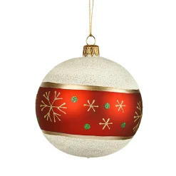 Käthe Wohlfahrt Baumkugeln Und Set-Angebote<Glaskugel Frosty Mit Schneeflocken, 10Cm
