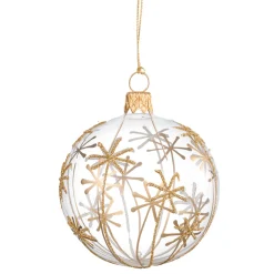 Käthe Wohlfahrt Baumkugeln Und Set-Angebote<Glaskugel Klar Mit Goldsternen, 7 Cm