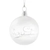 Käthe Wohlfahrt Baumkugeln Und Set-Angebote<Glaskugel Klar/Weis „Frohe Weihnachten", 6 Cm
