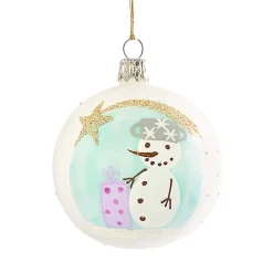 Käthe Wohlfahrt Baumkugeln Und Set-Angebote<Glaskugel Mit Schneemann Und Sternschnuppe, 7Cm