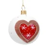 Käthe Wohlfahrt Baumkugeln Und Set-Angebote<Glaskugel Weis Matt Lebkuchenherz, 7 Cm
