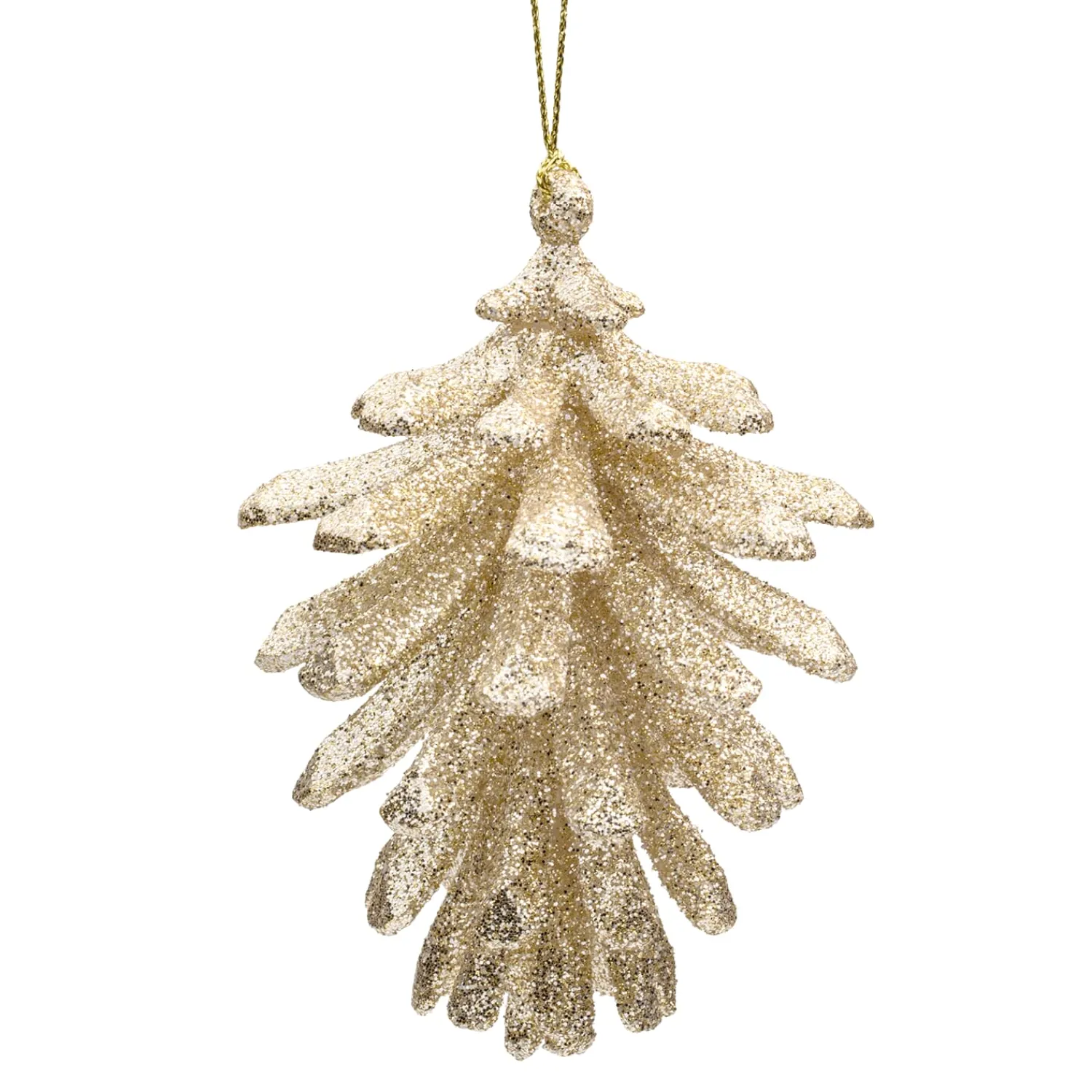 Käthe Wohlfahrt Baumschmuck Aus Kunstharz<Glitzernder Zapfen