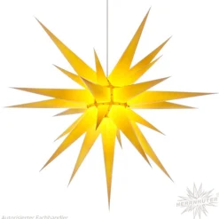 Herrnhuter Sterne Sterne<Herrnhuter Papierstern, Gelb, 80Cm