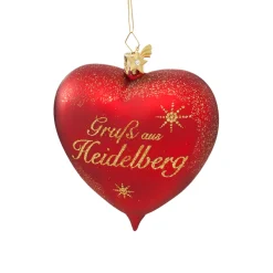 Poesie in Glas Deutschland Motive<Herz "Grus Aus Heidelberg"