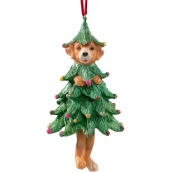 Käthe Wohlfahrt Baumschmuck Aus Kunstharz<Hund Im Weihnachtsbaum