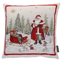 Sandner Wohndeko<Kissenhulle "Weihnachtsmann"