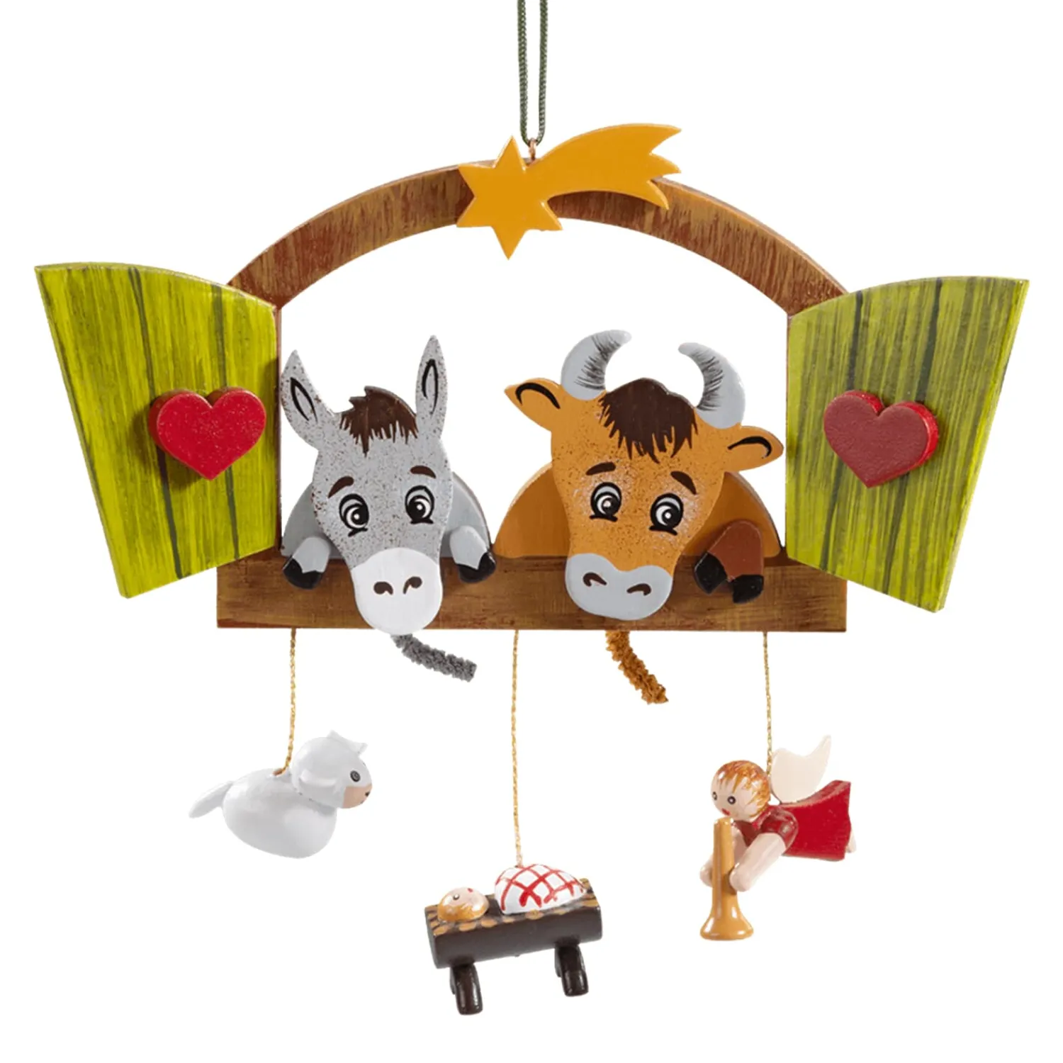 Käthes Original Baumschmuck Aus Holz<Krippenfenster