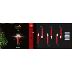 Krinner Lichterketten<Lumix Superlight Flame 6 Mini Kerzen Erweiterungsset In Rot