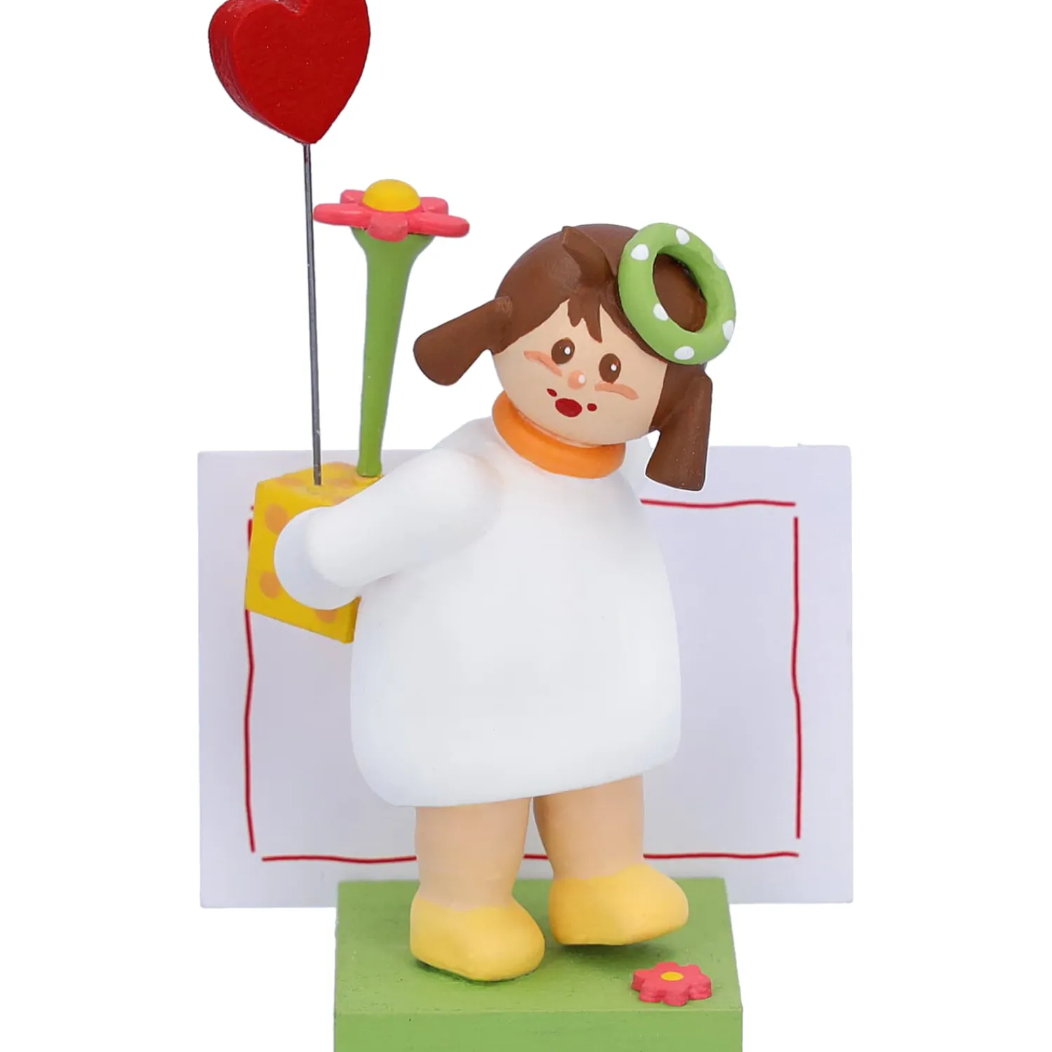 Käthes Original Käthes Original Figuren<Madchen Mit Herz Und Blume "Fur Dich"
