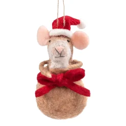 Käthe Wohlfahrt Baumschmuck Aus Filz<Maus Im Sackchen Aus Filz