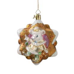 Poesie in Glas Baumschmuck Aus Glas<Maus Mit Lebkuchen