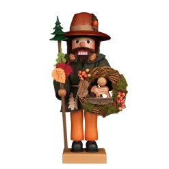 Christian ULBRICHT Nussknacker<Nusknacker "Waldmann Mit Herbstlichen Kranz", 47Cm