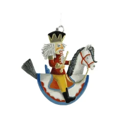 Käthes Original Baumschmuck Aus Zinn<Nussknacker Auf Schaukelpferd