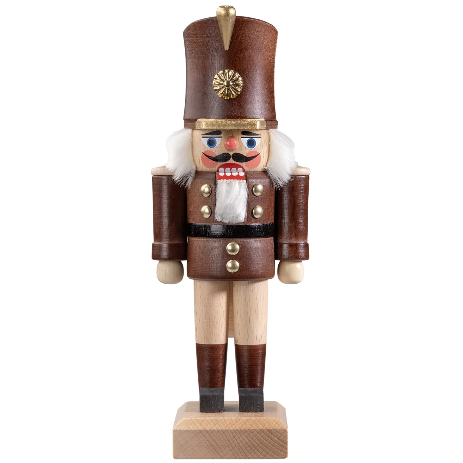 HODREWA Nussknacker<Nussknacker "Gardesoldat", Braun/Lasiert, 20,5 Cm
