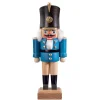 HODREWA Nussknacker<Nussknacker "Gardesoldat", Blau/Lasiert, 20,5 Cm