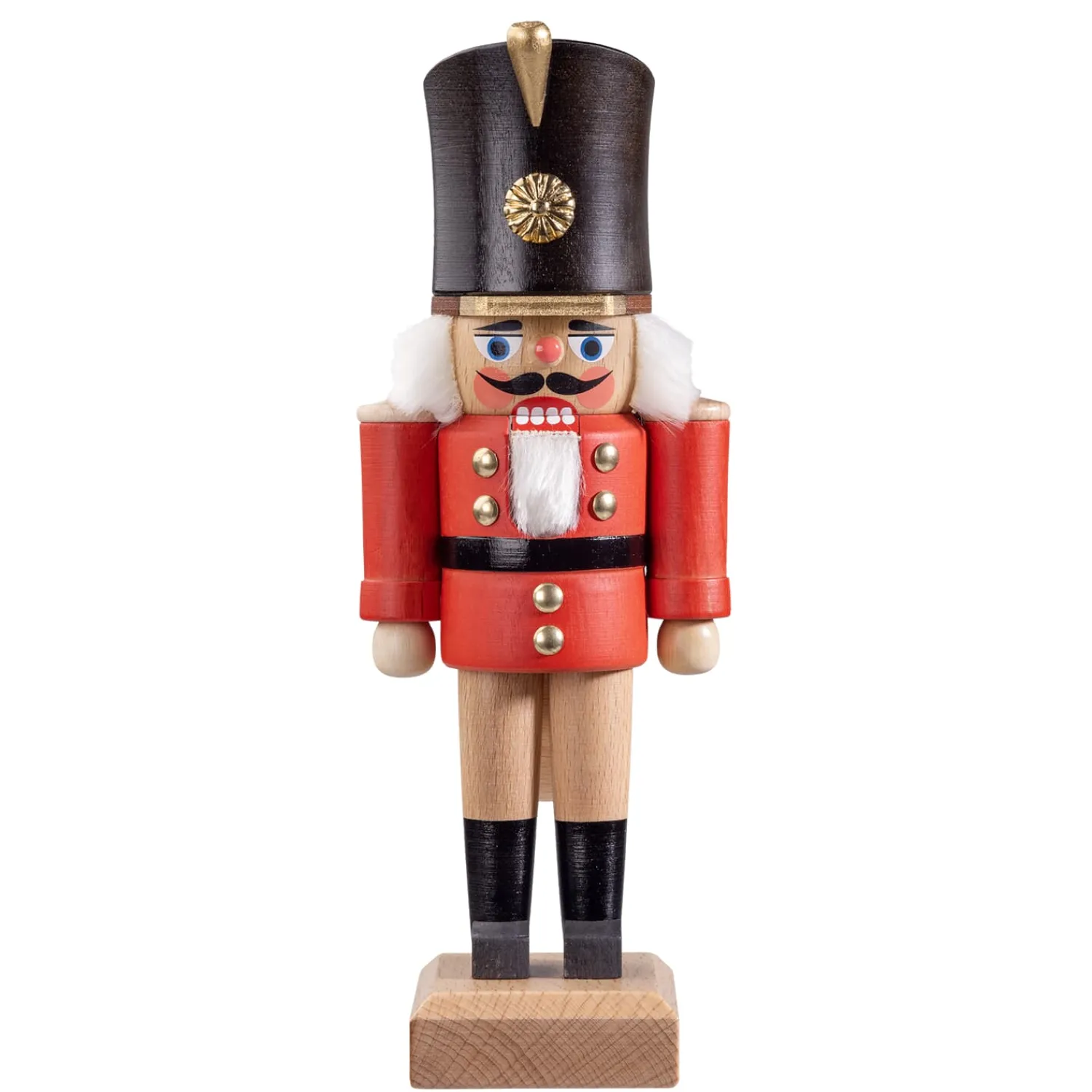 HODREWA Nussknacker<Nussknacker "Gardesoldat", Rot/Lasiert, 20,5 Cm