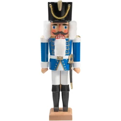 HODREWA Nussknacker<Nussknacker "Husar" Blau, 36Cm