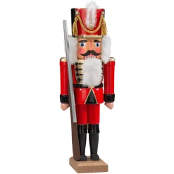 HODREWA Nussknacker<Nussknacker "Husar" Rot, 36Cm