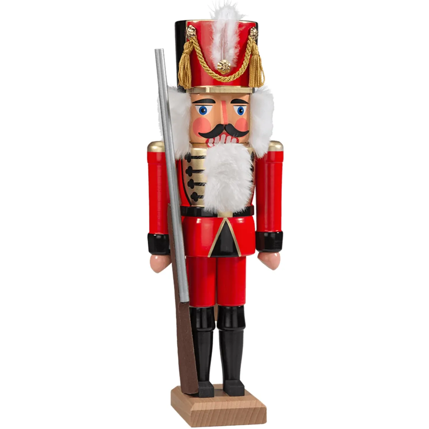 HODREWA Nussknacker<Nussknacker "Husar" Rot, 36Cm