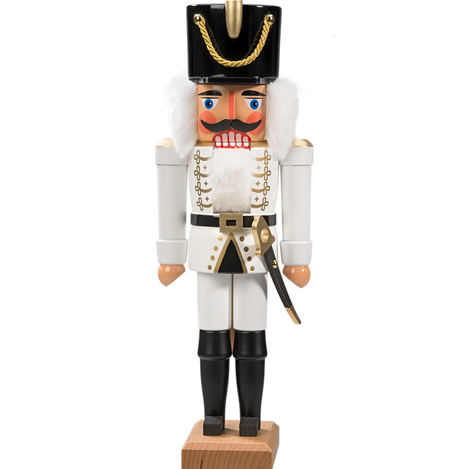 HODREWA Nussknacker<Nussknacker "Husar" Weis, 36Cm