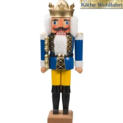 HODREWA Nussknacker<Nussknacker "Konig" Blau, 36Cm