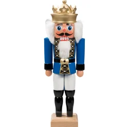 HODREWA Nussknacker<Nussknacker "Konig" Blau, 27Cm