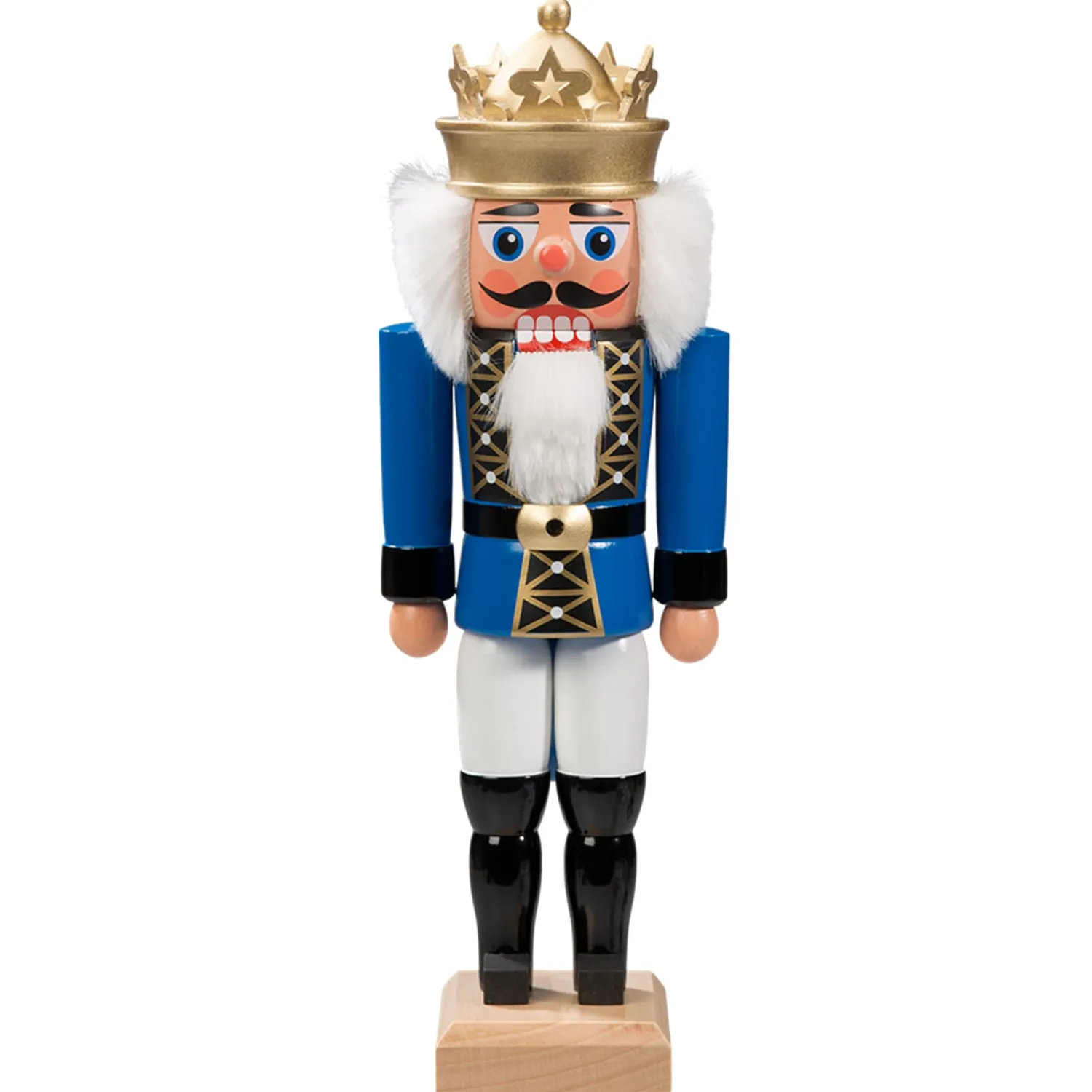 HODREWA Nussknacker<Nussknacker "Konig" Blau, 27Cm