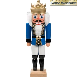 HODREWA Nussknacker<Nussknacker "Konig" Blau, 27Cm
