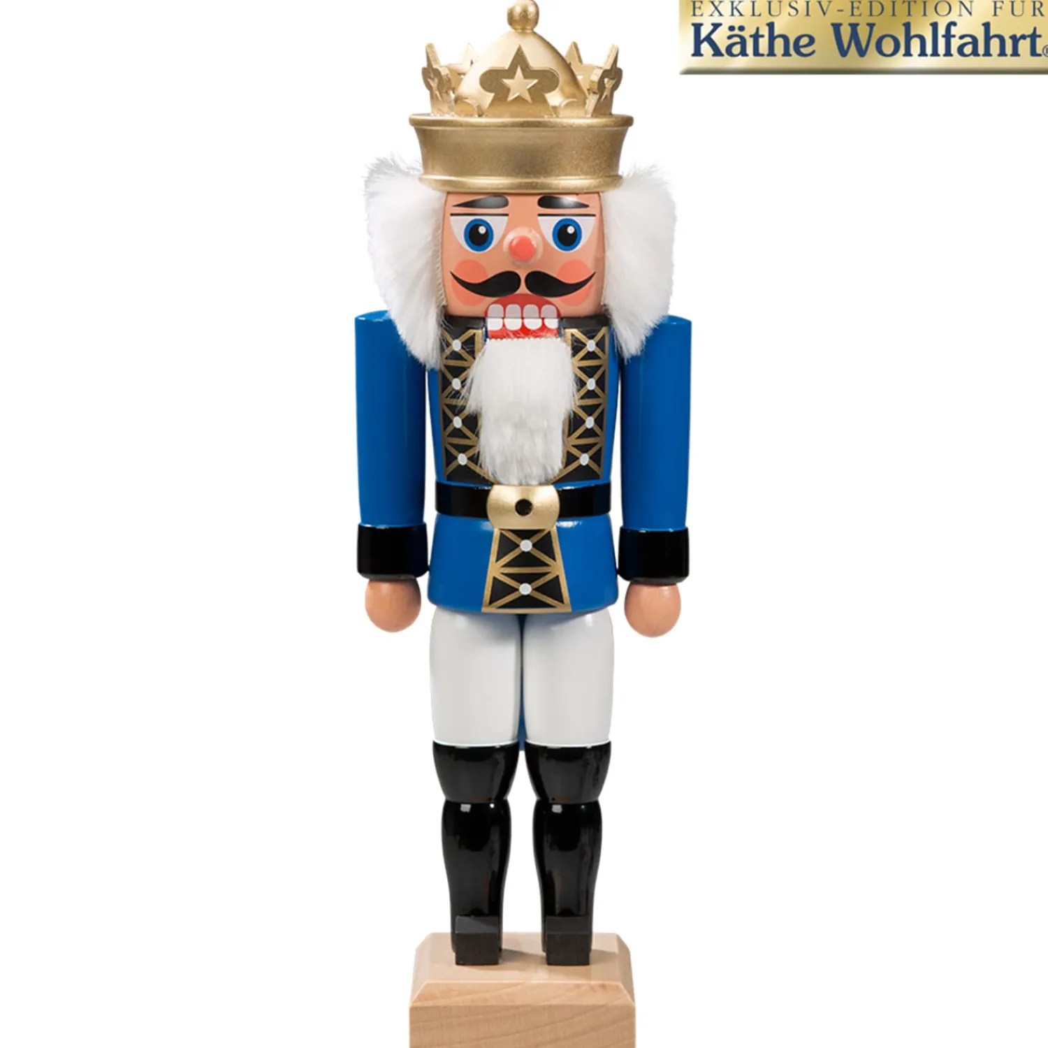 HODREWA Nussknacker<Nussknacker "Konig" Blau, 27Cm