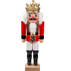 HODREWA Nussknacker<Nussknacker "Konig" Rot, 27Cm